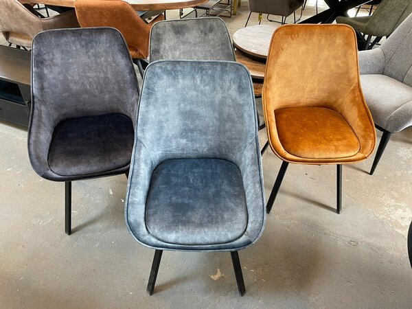 WK Home Stoel Kim adore velvet 4 kleuren