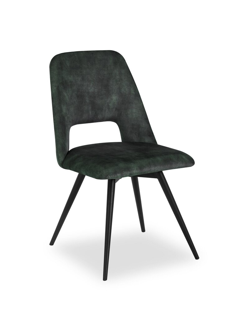 WK Home Stoel Moon in 4 kleuren Velvetstof en draaibaar