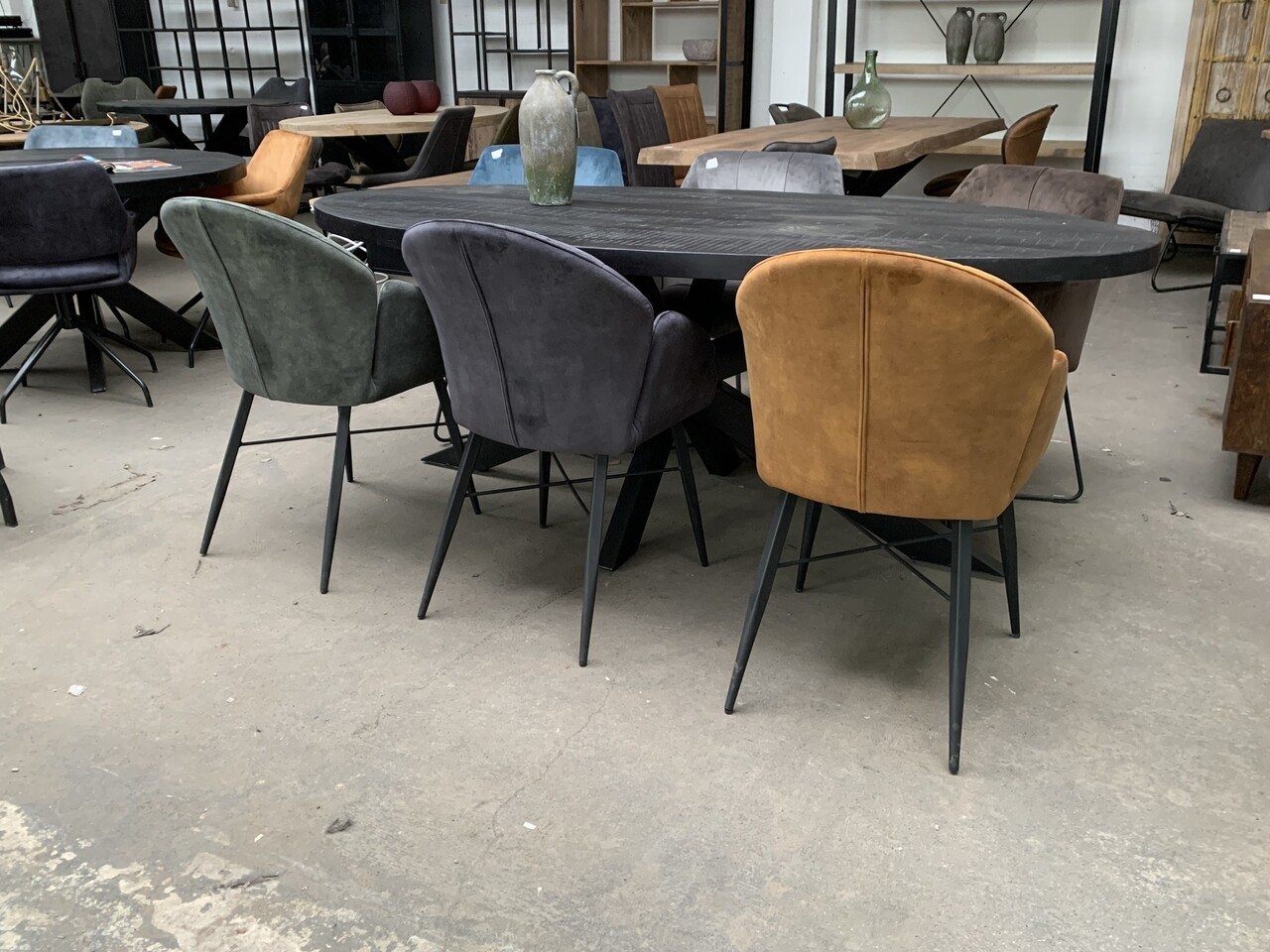 WK Home Stoel Bo velvet 3 kleuren