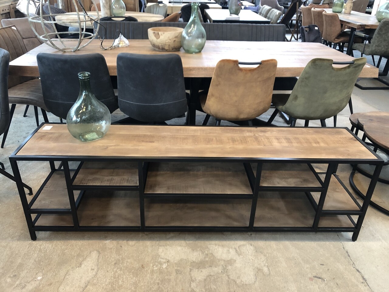 WK Home TV meubel 180 open mango brown