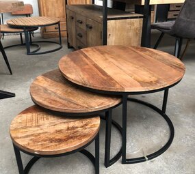 WK Home Salontafel Malaga set van 3