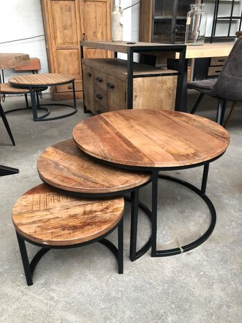 WK Home Salontafel Malaga set van 3