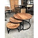 WK Home Salontafel Malaga set van 3 WK Home Salontafel Malaga set van 3