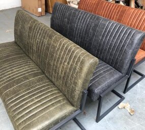 WK Home Eetkamerbank yachtleer