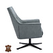 WK Home Fauteuil Lex draaibaar Niagara/blue jeans Bull leer WK Home Fauteuil Lex draaibaar Niagara/blue jeans Bull leer