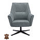 WK Home Fauteuil Lex draaibaar Niagara/blue jeans Bull leer WK Home Fauteuil Lex draaibaar Niagara/blue jeans Bull leer