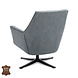 WK Home Fauteuil Lex draaibaar Niagara/blue jeans Bull leer WK Home Fauteuil Lex draaibaar Niagara/blue jeans Bull leer