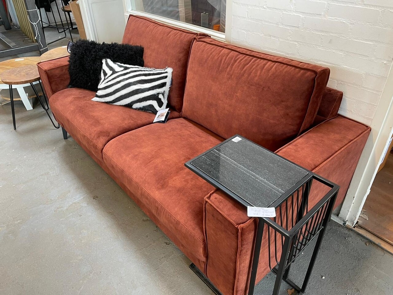 WK Home 2,5 zits Bank Copper velvet adore