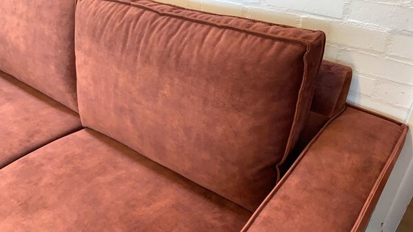 WK Home 2,5 zits Bank Copper velvet adore