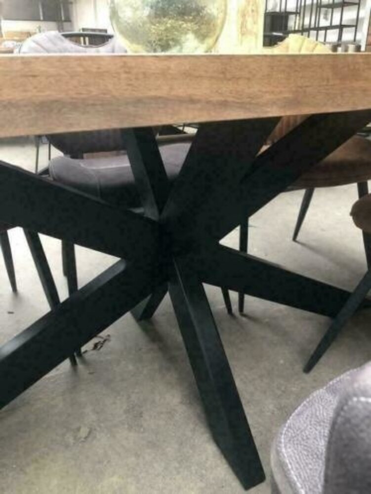 WK Home Eettafel Vigo brown mango spinpoot 200