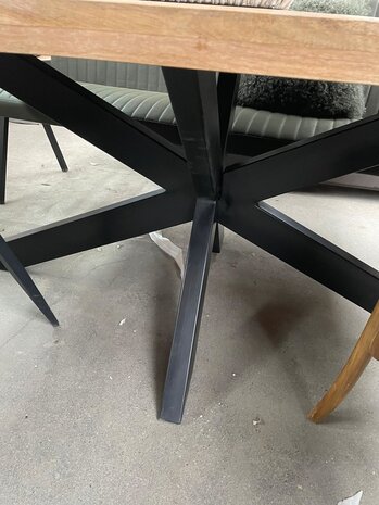 WK Home Eettafel Vigo brown mango spinpoot 200