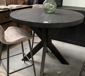 WK Home Ronde bartafel zwart
