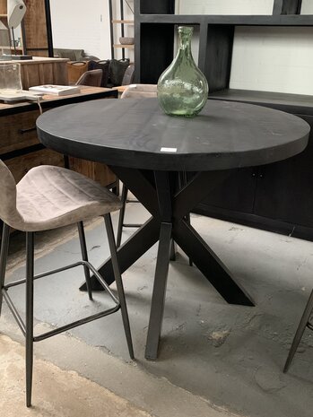 WK Home Ronde bartafel zwart