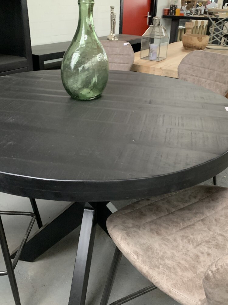 WK Home Ronde bartafel zwart