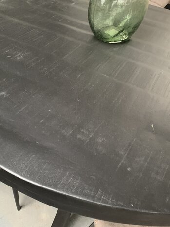 WK Home Ronde bartafel zwart