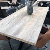 WK Home Eettafel Vigo natural spinpoot 180 & 200 WK Home Eettafel Vigo natural spinpoot 180 & 200