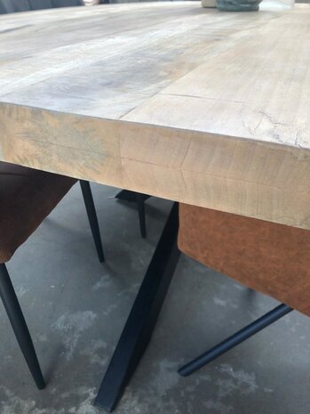 WK Home Eettafel Vigo natural mango spinpoot 180 & 200