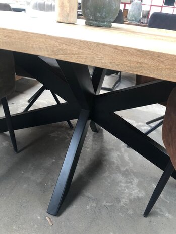WK Home Eettafel Vigo natural mango spinpoot 180 & 200