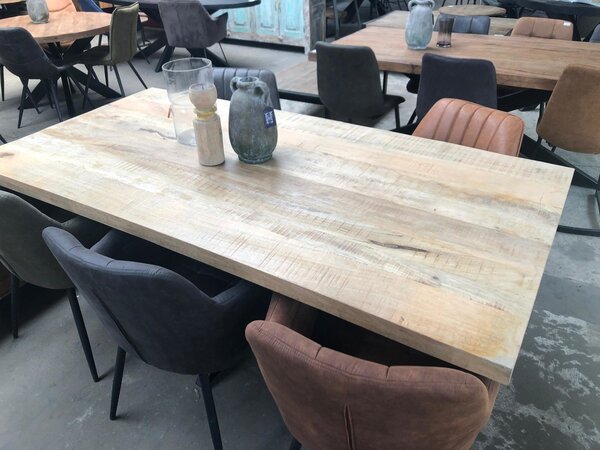 WK Home Eettafel Vigo natural mango spinpoot 180 & 200
