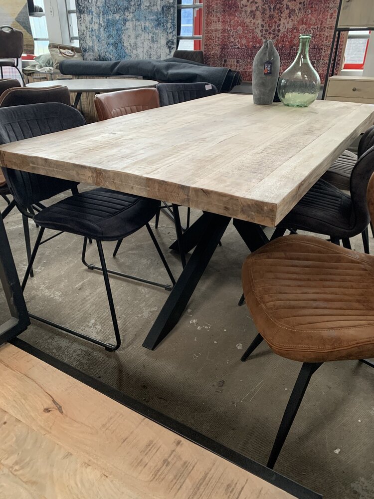 WK Home Eettafel Vigo natural mango spinpoot 180 & 200