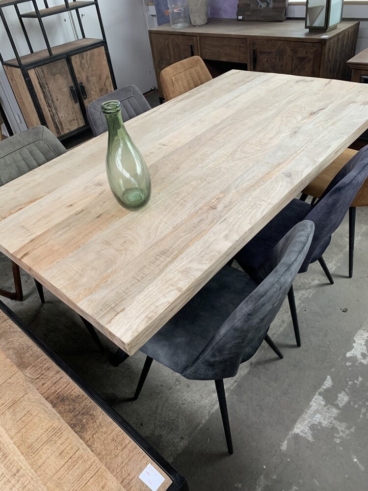 WK Home Eettafel Vigo natural mango spinpoot 180 & 200