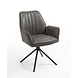 WK Home Eetstoel Darwin leer - antraciet en cognac WK Home Eetstoel Darwin leer - antraciet en cognac