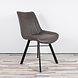 WK Home Eetstoel Bram leer - cognac en antraciet WK Home Eetstoel Bram leer - cognac en antraciet