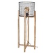 WK Home Vloerlamp mesh kap support - houten frame WK Home Vloerlamp mesh kap support - houten frame