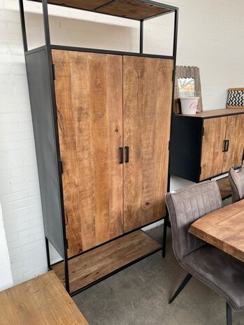 WK Home 2 deurs kast mango brown