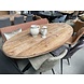 WK Home Ovale eettafel 180 Malaga mangohout WK Home Ovale eettafel 180 Malaga mangohout