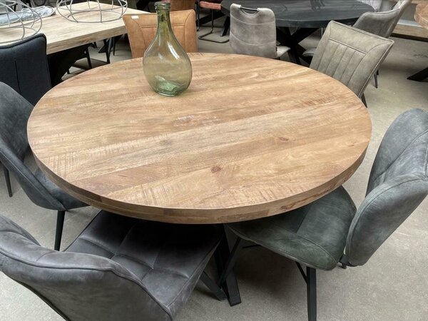 WK Home Ronde eettafel 120 Malaga mangohout
