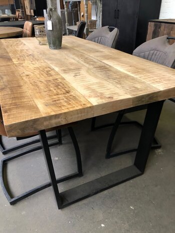 WK Home Eettafel mango U poot 200