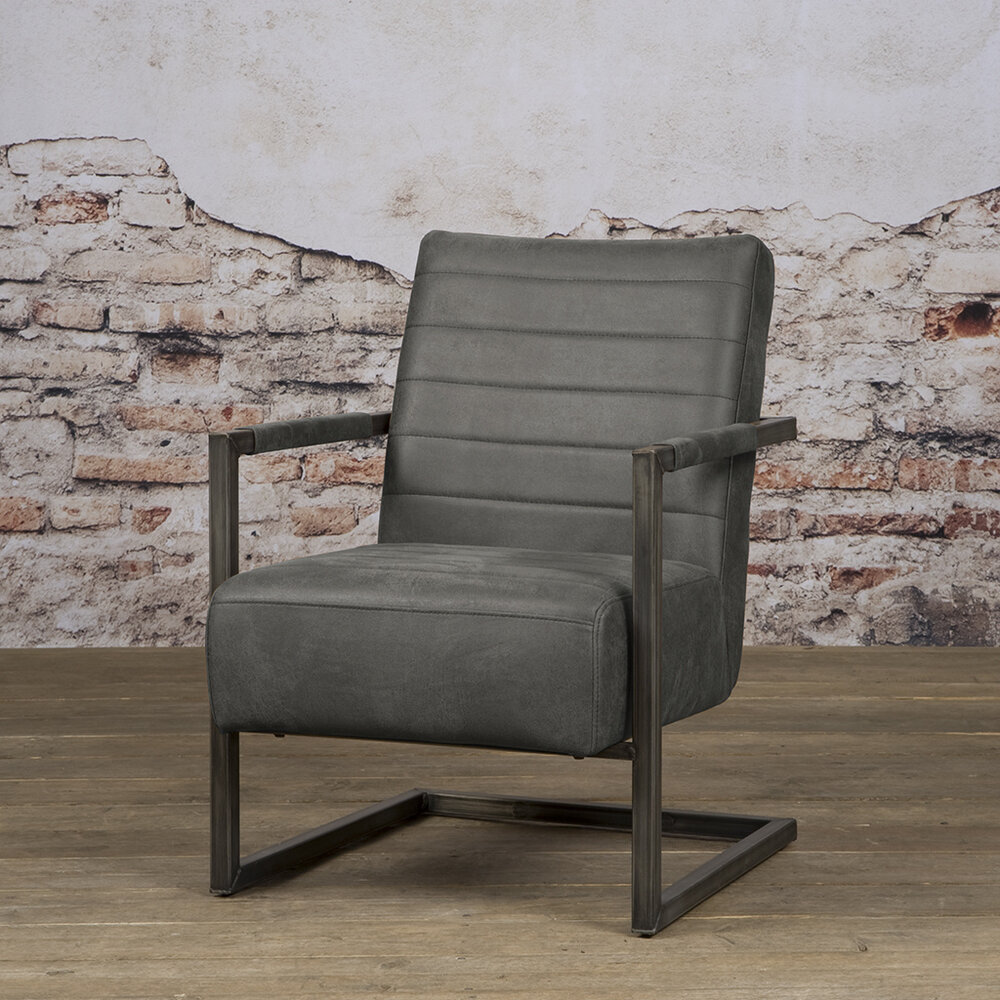 WK Home Fauteuil Bull leer - 3 kleuren