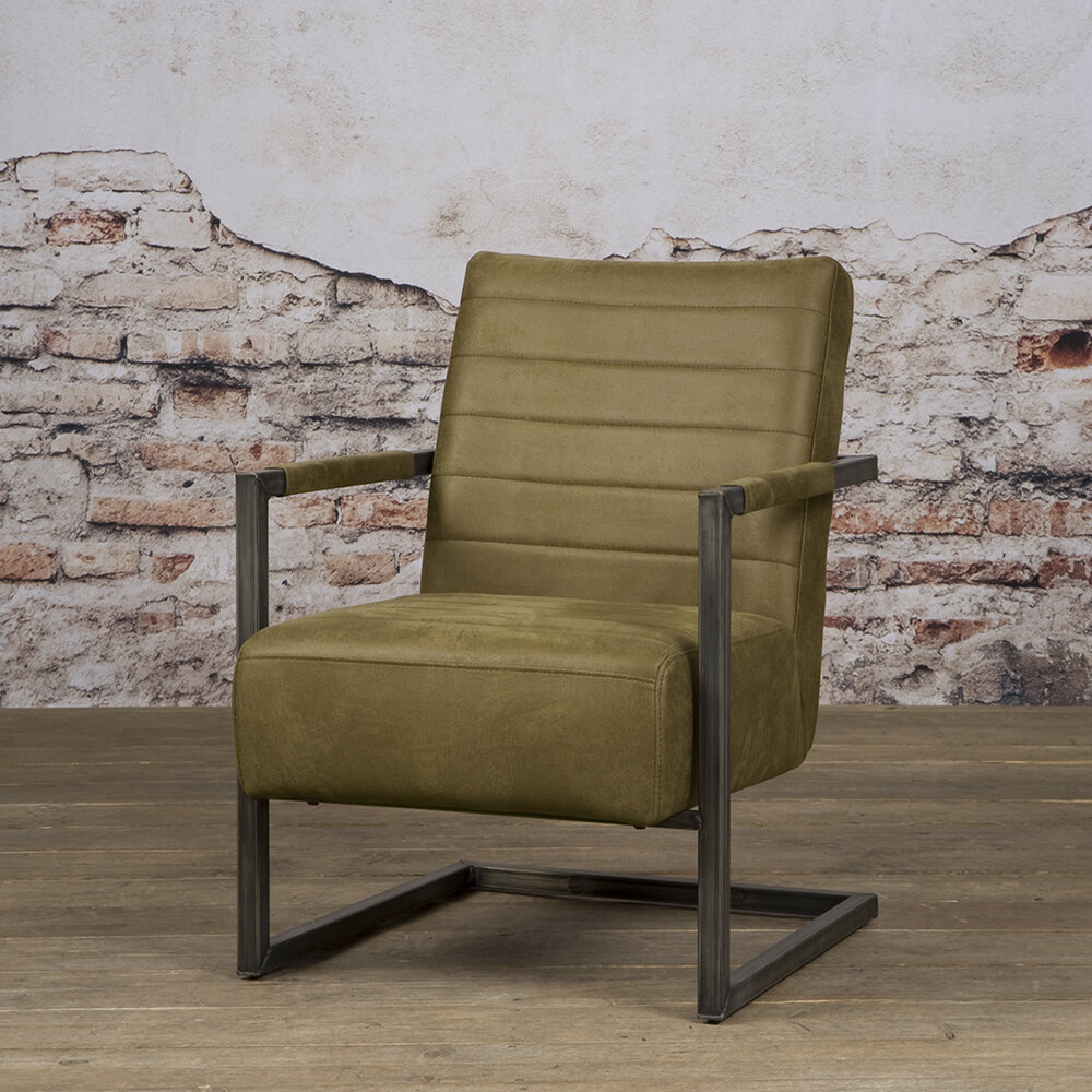 WK Home Fauteuil Bull leer - 3 kleuren