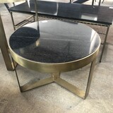 WK Home Salontafel marmer Black Gold 50 cm