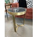 WK Home Salontafel marmer Black Gold 40 cm WK Home Salontafel marmer Black Gold 40 cm