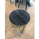WK Home Salontafel marmer Black Gold 40 cm WK Home Salontafel marmer Black Gold 40 cm