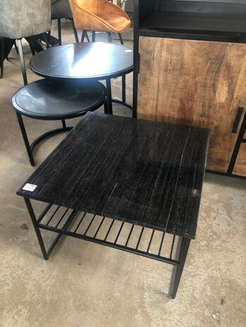 WK Home Salontafel marmer Black Black vierkant