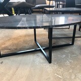 WK Home Salontafel marmer Black Black ovaal