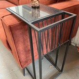 WK Home bijzettafel sofa marmer Black Black