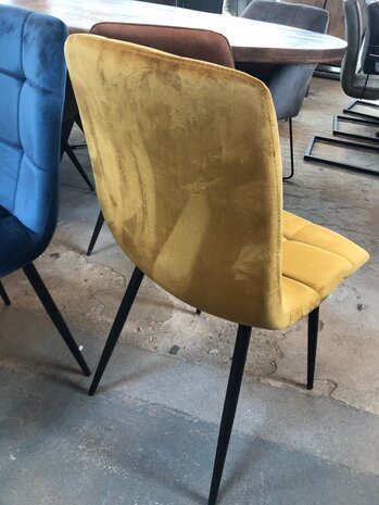 WK Home Eetstoel Vera velvet - 2 kleuren