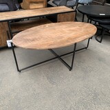 WK Home Salontafel  ovaal LF mango brown