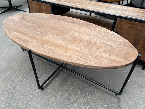 WK Home Salontafel  ovaal LF mango brown