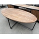 WK Home Salontafel  ovaal LF mango brown