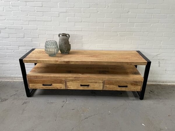 WK Home TV meubel Britt 180 cm mangohout natural