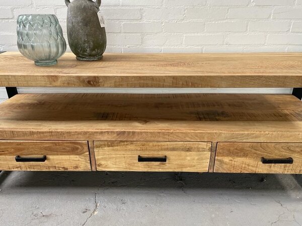 WK Home TV meubel Britt 180 cm mangohout natural