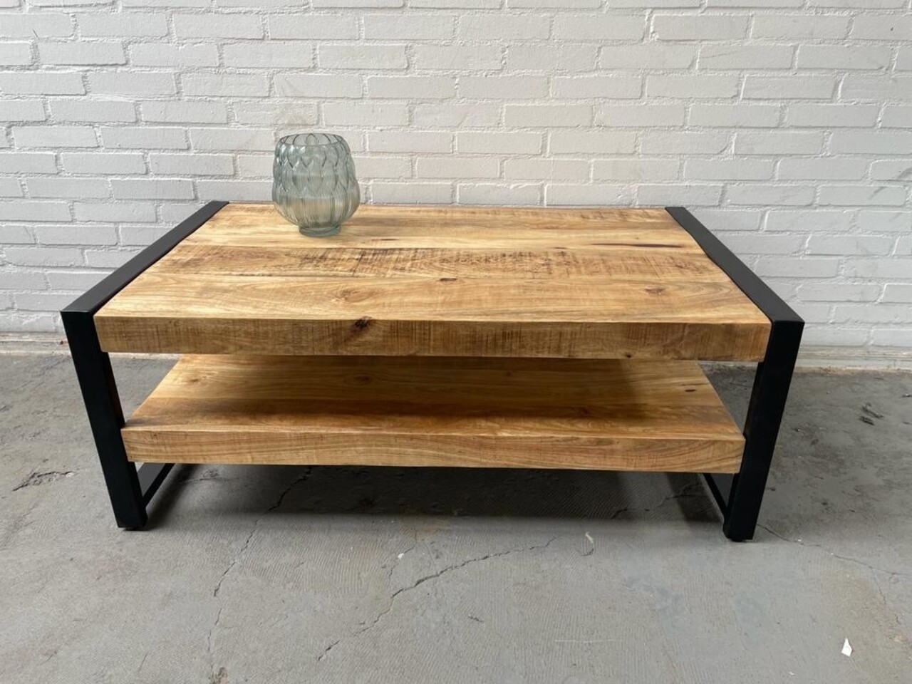 WK Home Salontafel Britt naturel recht met blad onder