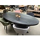 WK Home Ovale Eettafel 180 Preto zwart mangohout WK Home Ovale Eettafel 180 Preto zwart mangohout