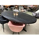 WK Home Ovale Eettafel 180 Preto zwart mangohout WK Home Ovale Eettafel 180 Preto zwart mangohout