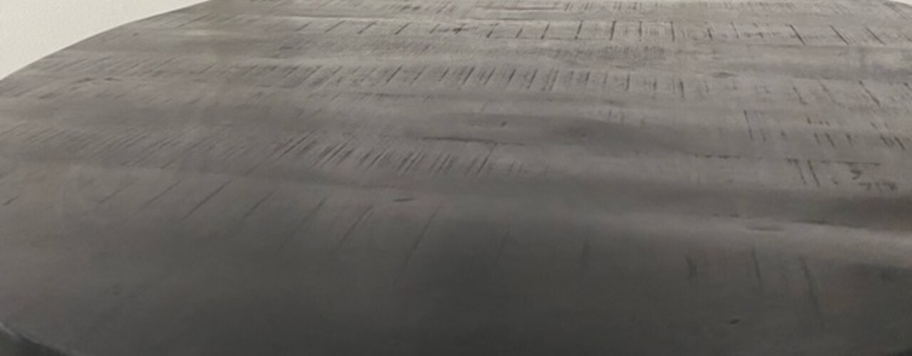 WK Home Ovale Eettafel 180 Preto zwart mangohout